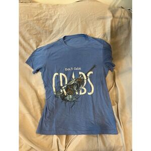 Don't Catch Crabs Blue T-Shirt, Men's L